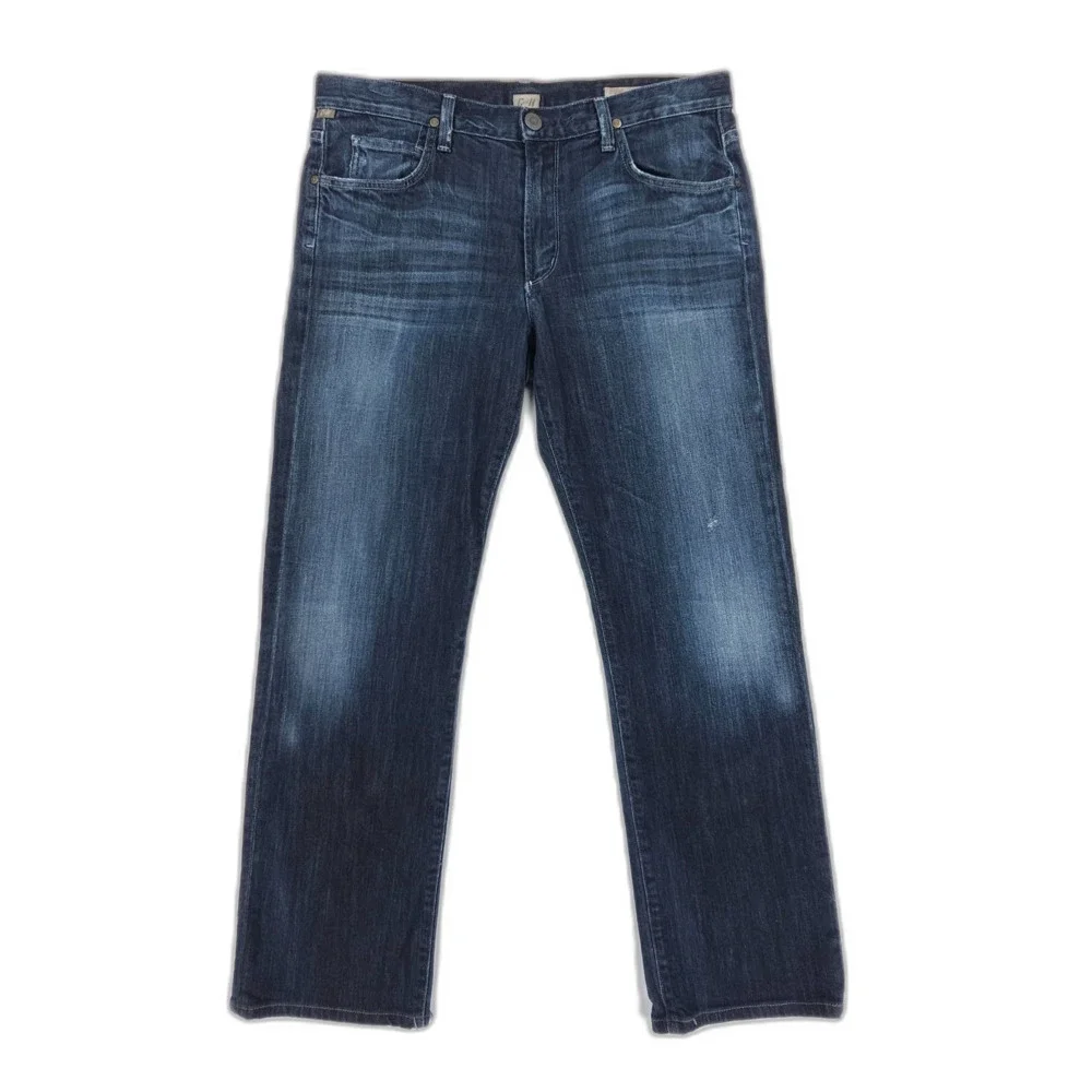 CITIZENS OF HUMANITY Sid Straight Leg Jeans Dark Denim Minimal Quiet Luxury 36